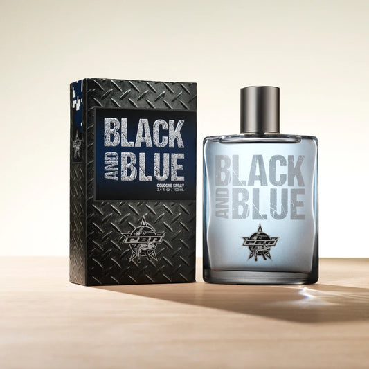 PBR Black and Blue Men's Cologne by Tru Western - Offical Fragrance Partner of the PBR - Crisp, Fresh, and Masculine Scent - 3.4 fl oz | 100 ml