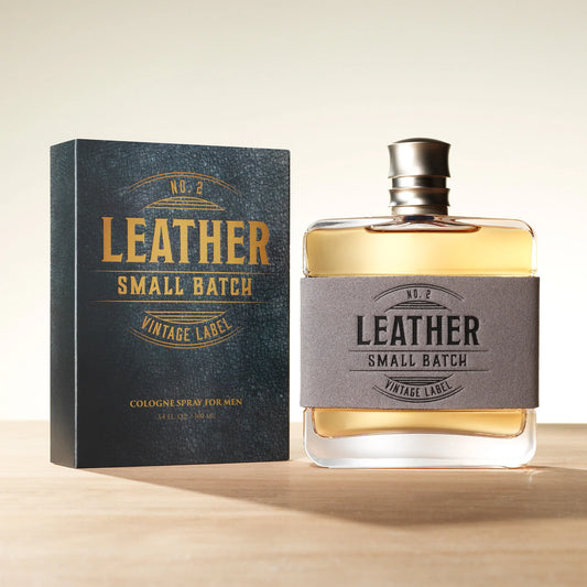 Tru Western Leather #2 Small Batch Men's Cologne, 3.4 fl oz (100 ml) - Confident, Sexy, Modern