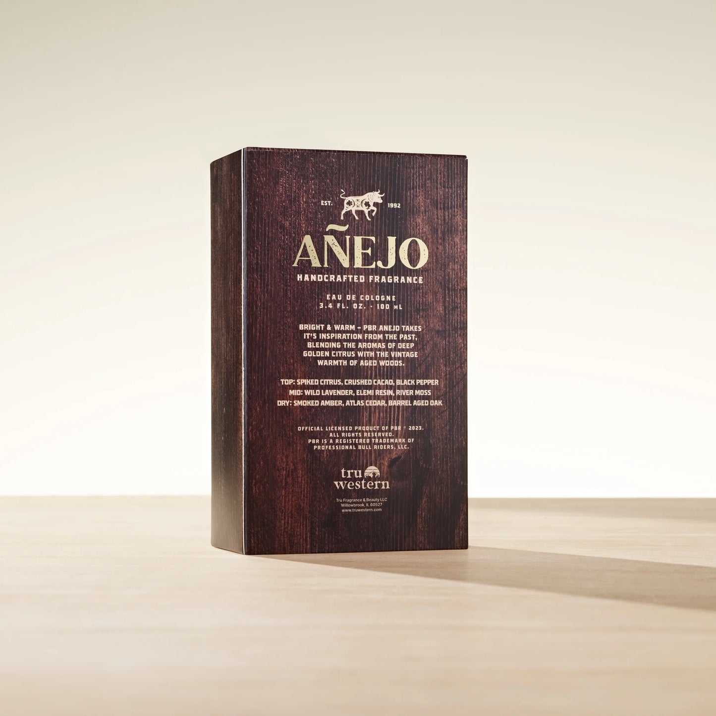 Tru Fragrance Beauty Western PBR Anejo Men's Cologne, 3.4 fl oz (100 ml) - Bright & Warm